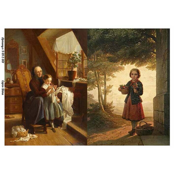 

Бумага для декупажа Alizarin 20 х 30 см Дети (9092001)