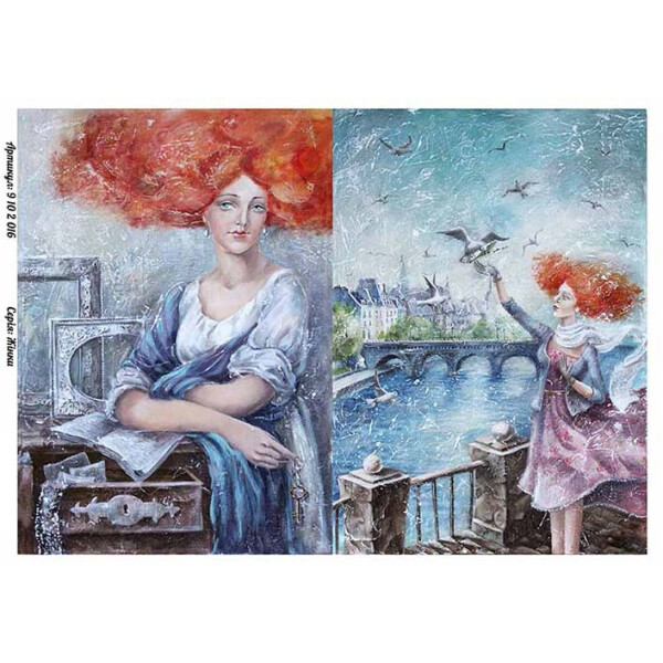 

Бумага для декупажа Alizarin 20 х 30 см Женщины (9102016)
