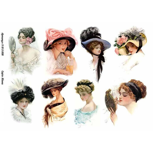 

Бумага для декупажа Alizarin 20 х 30 см Женщины (9103008)