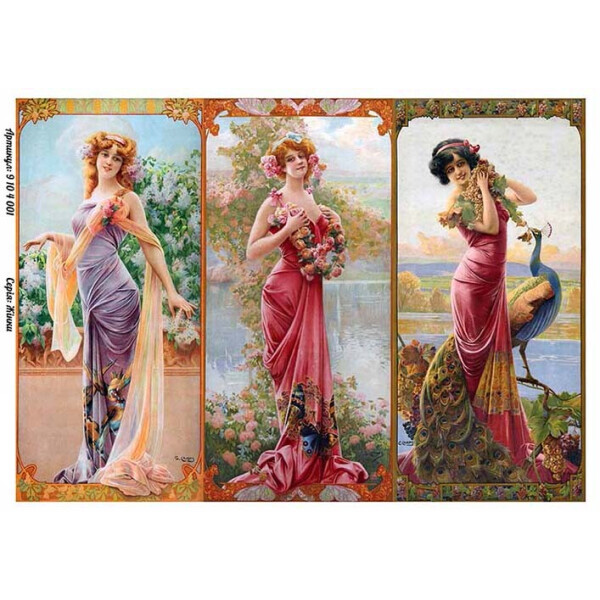 

Бумага для декупажа Alizarin 20 х 30 см Женщины (9104001)