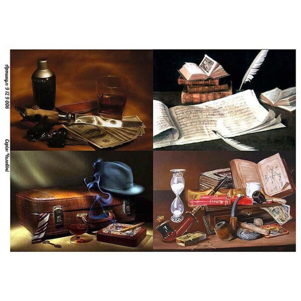 

Бумага для декупажа Alizarin 20 х 30 см Мужские (9129006)