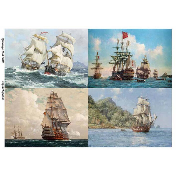 

Бумага для декупажа Alizarin 20 х 30 см Морская (9131007)