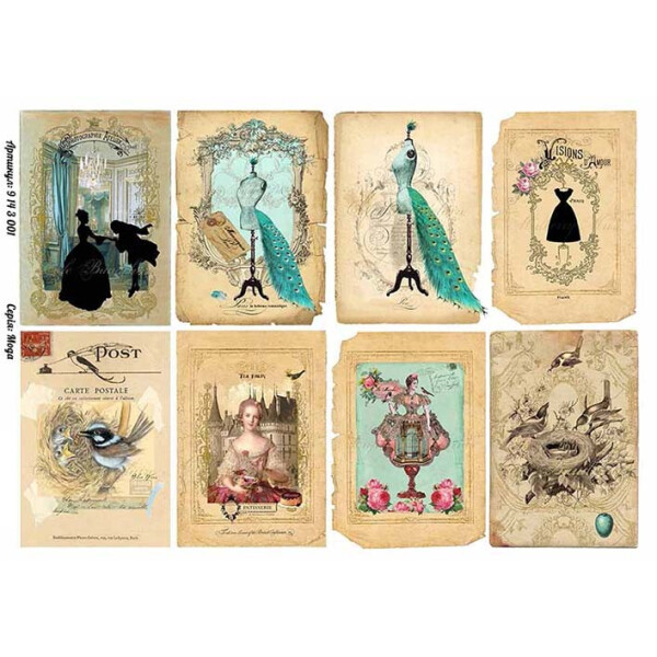 

Бумага для декупажа Alizarin 20 х 30 см Мода (9143001)