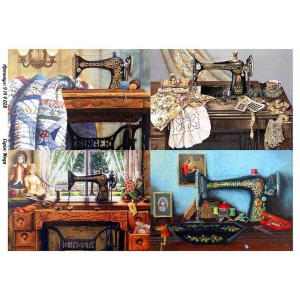 

Бумага для декупажа Alizarin 20 х 30 см Мода (9144028)