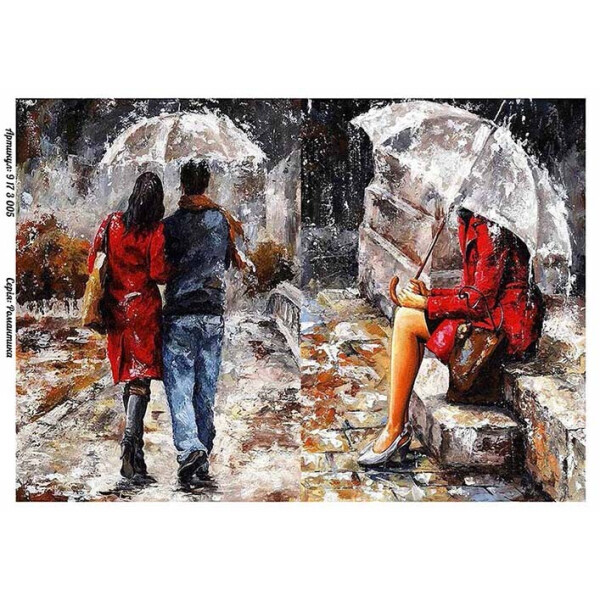 

Бумага для декупажа Alizarin 20 х 30 см Романтика (9173005)