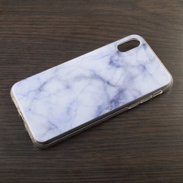 

Чехол LikeStone для iPhone X силиконовый Blue