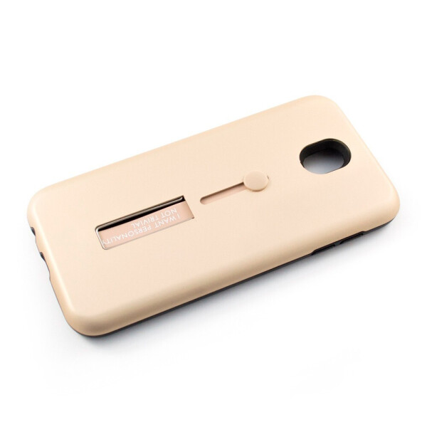 

Чехол Shell Armor для Samsung Galaxy J3 J330 2017 с подставкой и кольцом-держателем Gold