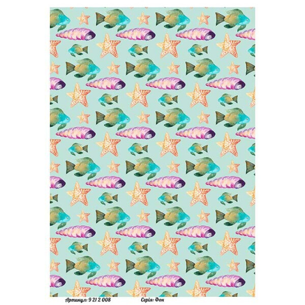 

Бумага для декупажа Alizarin 20 х 30 см Морской фон (9212008)