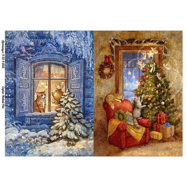 

Бумага для декупажа Alizarin 20 х 30 см Новый Год (9254005)