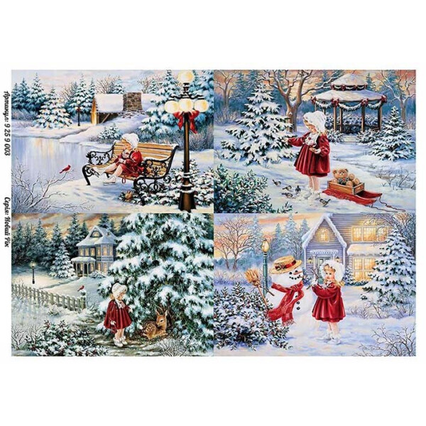 

Бумага для декупажа Alizarin 20 х 30 см Новый Год (9259003)