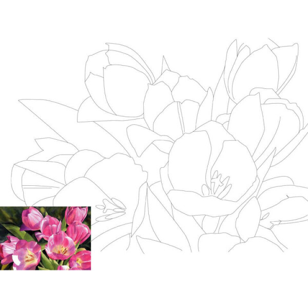 

Холст на картоне Rosa с контуром Натюрморт № 16 30 x 40 см (GPA283216)
