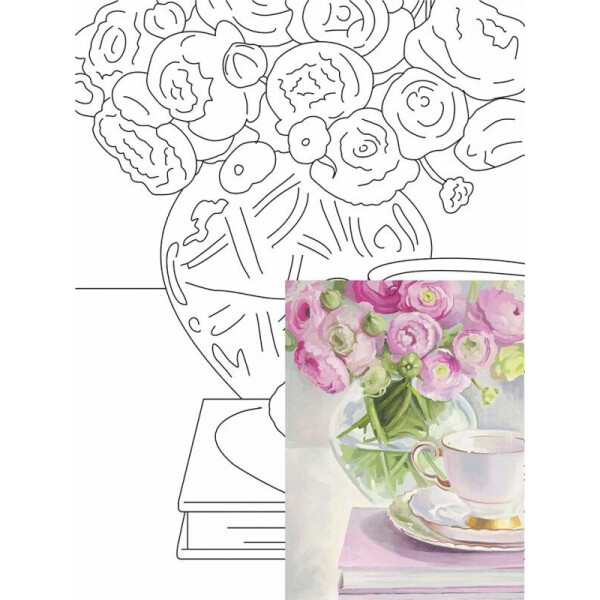 

Холст на картоне Rosa с контуром Натюрморт № 24 30 x 40 см (GPA283224)