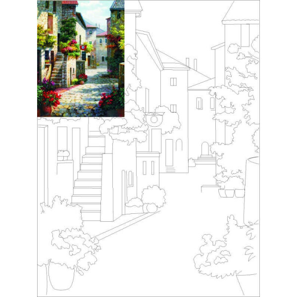 

Холст на картоне Rosa с контуром Пейзаж № 1 30 x 40 см (GPA283801)