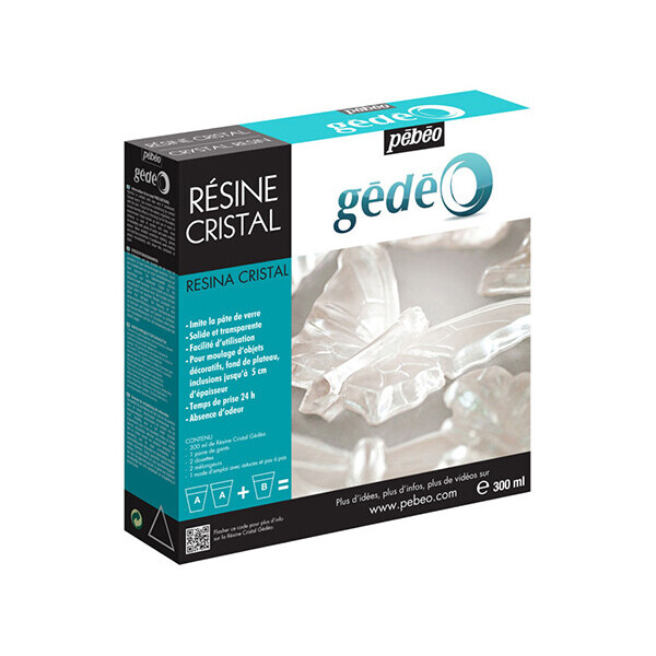 

Медиум эпоксидный Pebeo Gedeo Resine Cristal глазурь двухкомпонентная 300 мл (P-766334)