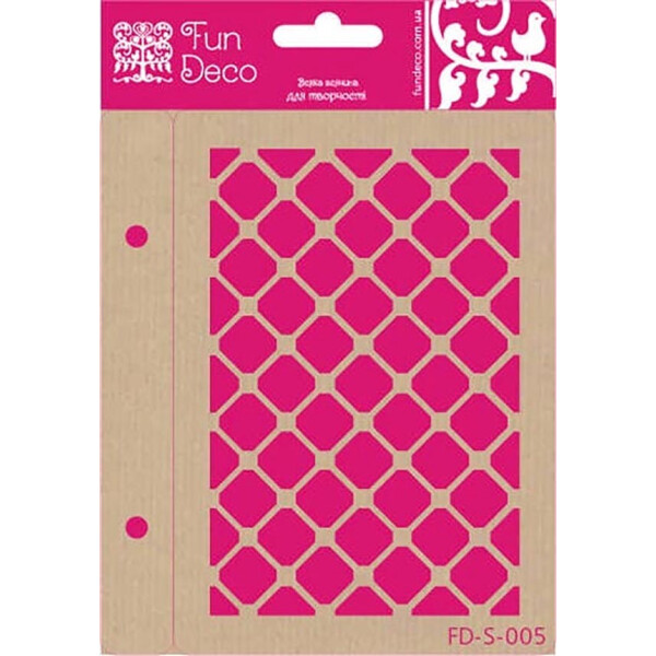 

Трафарет многоразовый самоклеющийся Fun Deco Фоны 10 х 15 см (FD-S-005)
