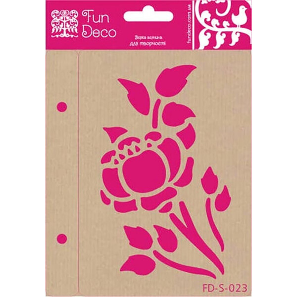 

Трафарет многоразовый самоклеющийся Fun Deco Розы 10 х 15 см (FD-S-023)