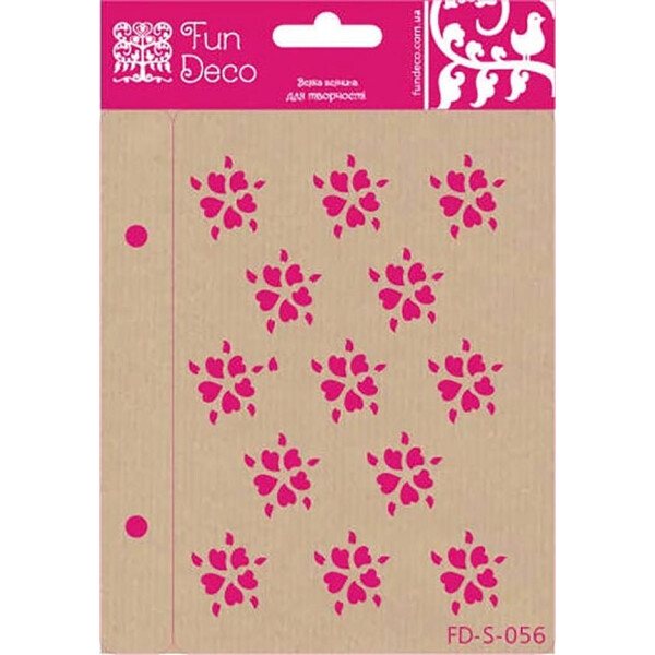 

Трафарет многоразовый самоклеющийся Fun Deco Ситец 10 х 15 см (FD-S-056)