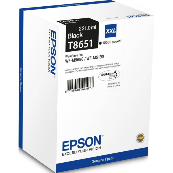 

Картридж EPSON WF-M5190/WF-M5690 black (10 000 стр) (C13T865140)