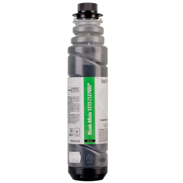 

Тонер-картридж PATRON RICOH 1270D/DT415BLK (Aficio 1515) ТУБА230г (T-PN-R1270D-230)