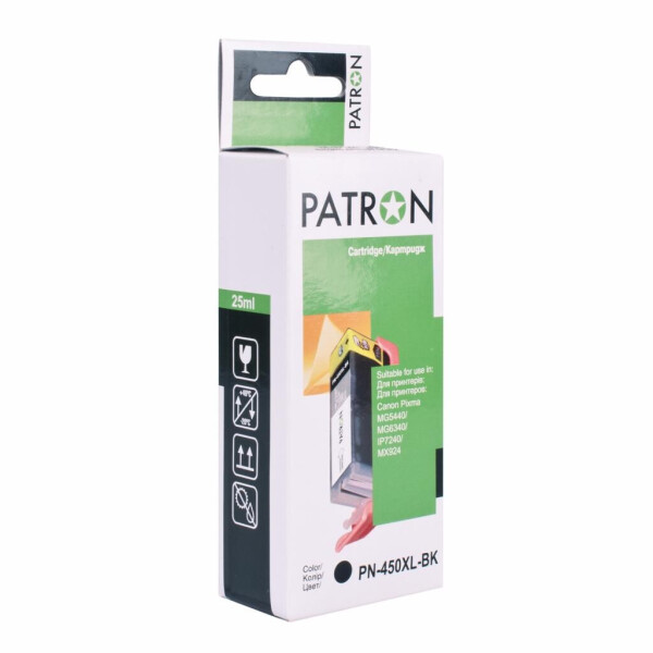 

Картридж PATRON CANON PGI-450XLBk (PN-450XLBK) BLACK (CI-CAN-PGI-450-B-PN)