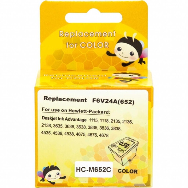 

Картридж MicroJet для HP №652 (F6V24AE) Color (HC-M652C)
