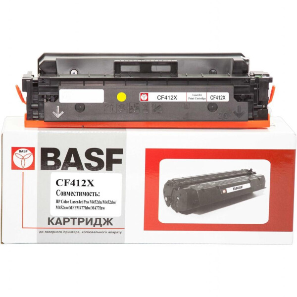 

Картридж BASF HP LJ Pro M452dn/nw, M477fdn/Yellow CF412X (KT-CF412X)