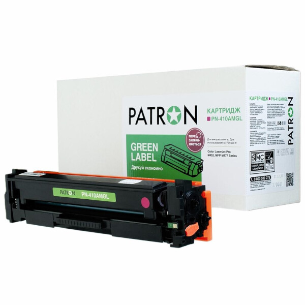 

Картридж PATRON HP CLJ CF413A, для Pro M452/M477 Magenta, GREEN Label (PN-410AMGL)