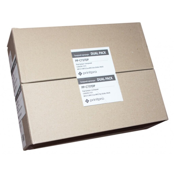 

Картридж PrintPro для CANON (737) MF211/MF212w/MF216n DUAL PACK (PP-C737DP)