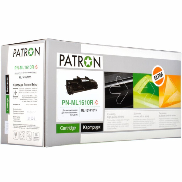 

Картридж PATRON SAMSUNG ML-1610D2 Extra (PN-ML1610R)