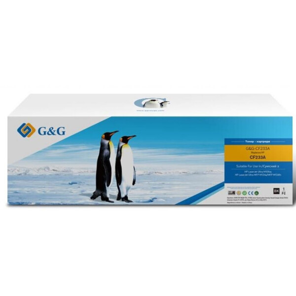 

Картридж G&G для HP LJ Ultra M106/M134 Black(33A) 2.3K (G&G-CF233A)