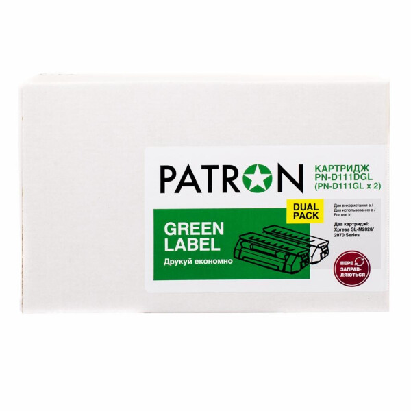 

Картридж PATRON SAMSUNG MLT-D101S (ML-2160) GREEN Label (DUAL PACK) (PN-D101DGL)