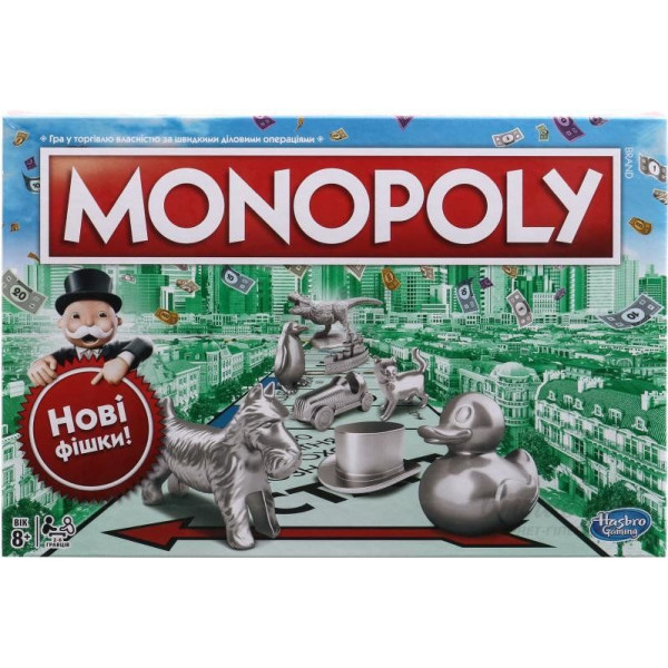 

Настольная игра Hasbro Классическая Монополия. Обновленная версия (укр.) (C1009657)