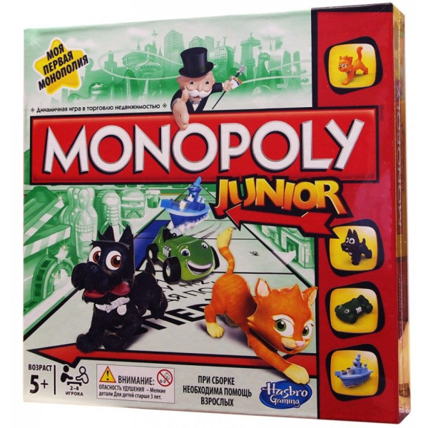 

Настольная игра Hasbro Моя первая монополия (A6984121)