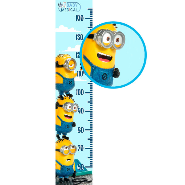 

Детский Ростомер наклейка Minions Sky