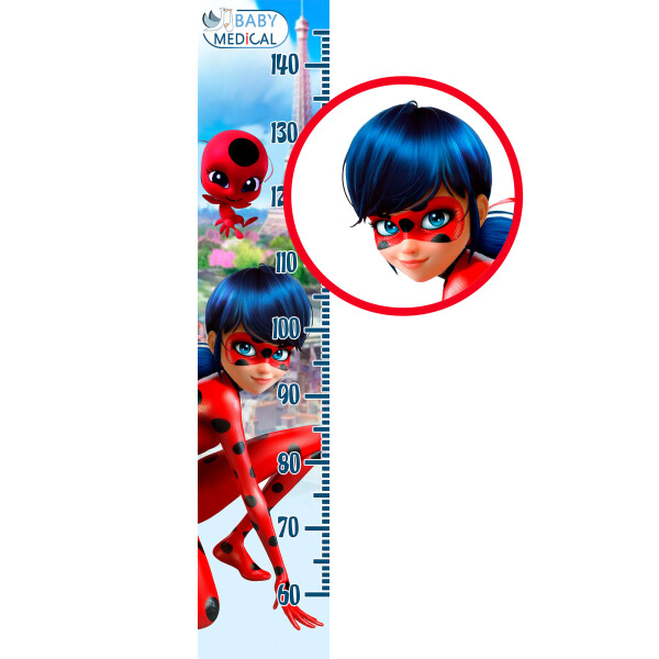 

Детский Ростомер наклейка Miraculous «Ladybug»