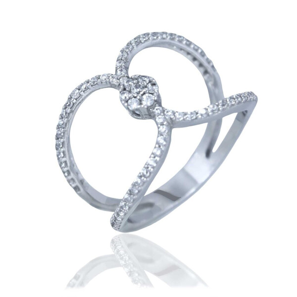 

Серебряное кольцо GS 1121-1p-cz