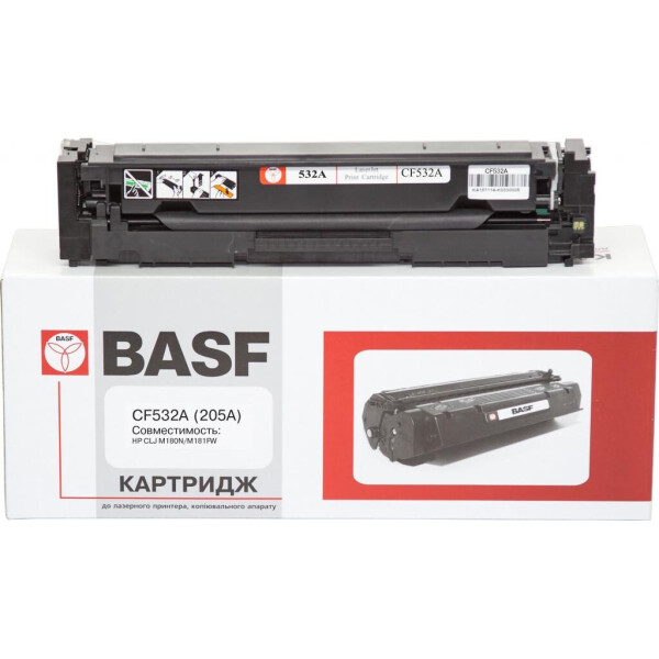 

Картридж BASF LJ M180n/M181fw/CF532A Yellow (KT-CF532A)