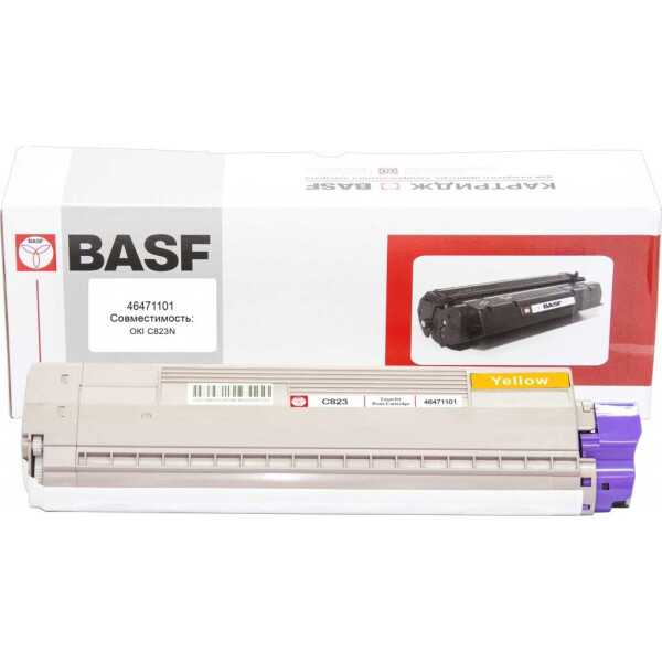 

Тонер-картридж BASF OKI C822/823/833dn Yellow 46471101 (KT-46471101)