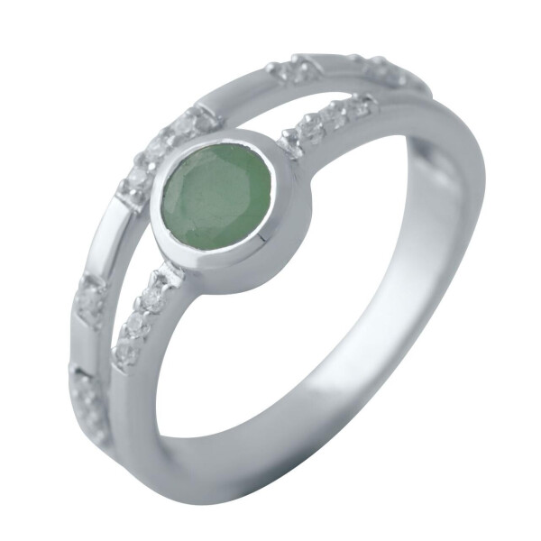 

Серебряное кольцо GS с натуральным изумрудом (2042365) 17.5 размер