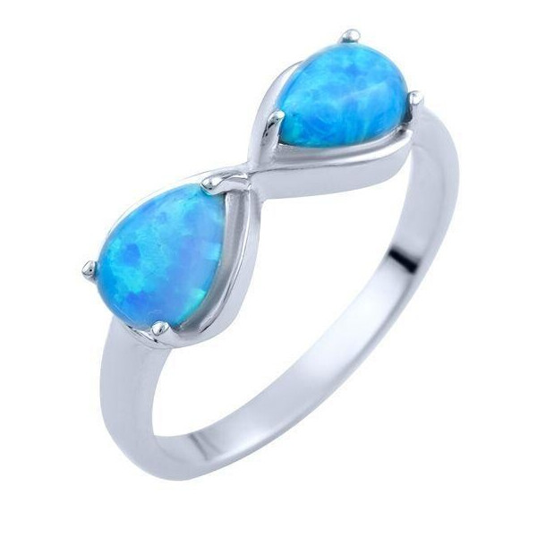 

Серебряное кольцо GS с опалом (1839256) 17.5 размер