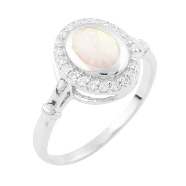 

Серебряное кольцо GS с опалом (1634844) 18 размер 2.66, 17