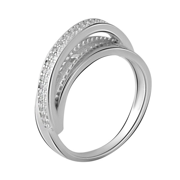 

Серебряное кольцо GS с фианитами (2048503) 19 размер