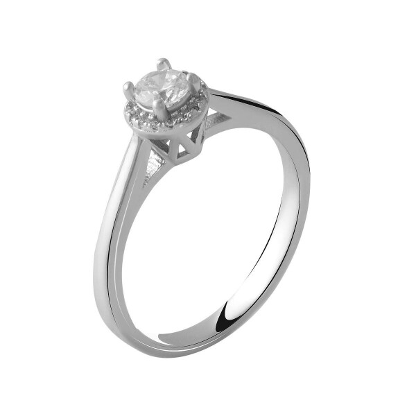 

Серебряное кольцо GS с фианитами (2049531) 18 размер