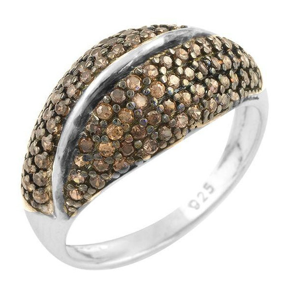 

Серебряное кольцо GS с фианитами (1728628) 15.5 размер