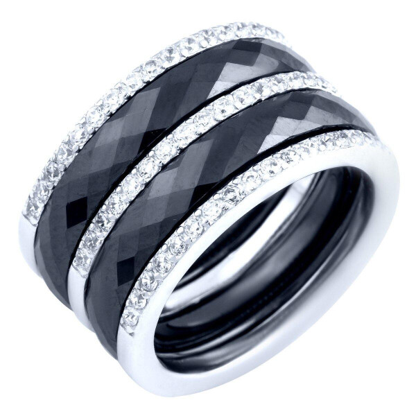 

Серебряное кольцо GS с керамикой (1903889) 18 размер 8.52, 16