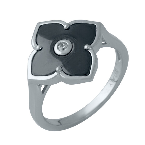 Серебряное кольцо GS с керамикой (1982341) 19 размер 3.61, 18.5