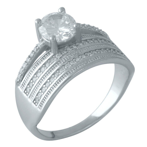 

Серебряное кольцо GS с фианитами (1955840) 18 размер 4.35, 17
