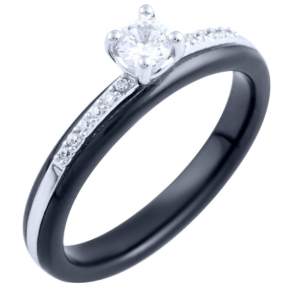 

Серебряное кольцо GS с , керамикой (1885895) 19 размер