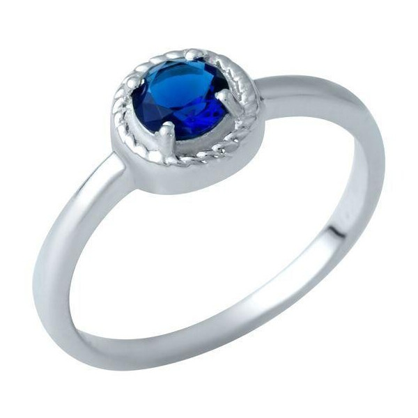 

Серебряное кольцо GS с сапфиром nano (1937686) 16.5 размер