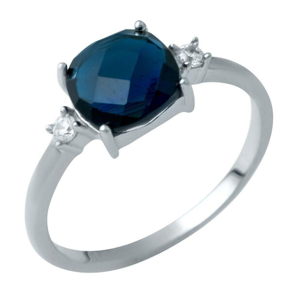 

Серебряное кольцо GS с сапфиром nano (1946619) 17 размер